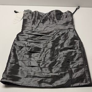 Alfred Angelo Charcoal Strapless Dress